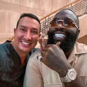 Dr. Mario Montoya with the client Rick Ross