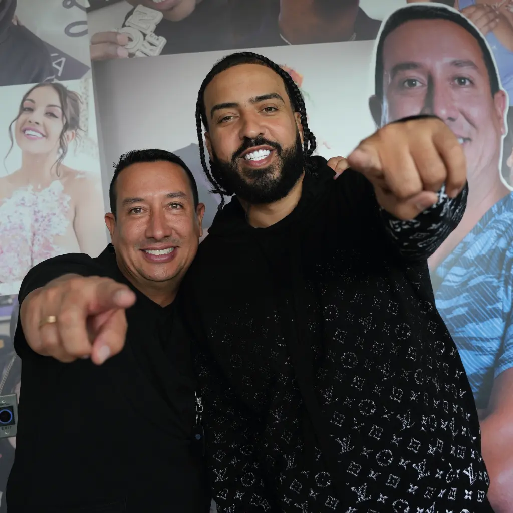Dr. Mario Montoya with the client French Montana